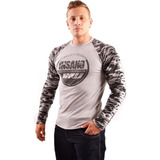 Manga Longa Raglan Blusa Masculina 