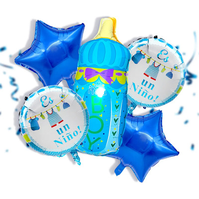 Kit Globos Baby Shower Es Niño Fiesta Baby Mamila Boy Bebé | MercadoLibre