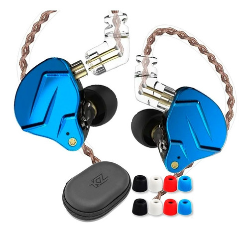 Audífonos In-ear Kz Zsn Pro Standard Royal Blue