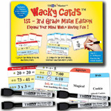 Think2master Wacky Cards 1st 3rd Grade. Math Card Game For F