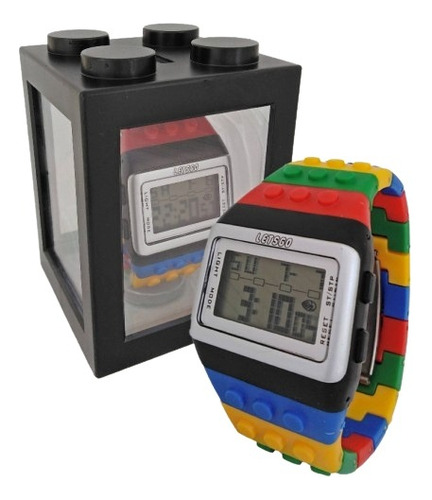 Reloj Lego Con Estuche Alcancia Unisex
