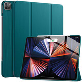 Funda Soke iPad Pro 5th Gen 12.9 2021 Porta Lapiz Verde Azul