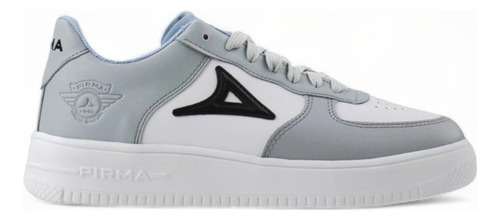 Tenis Urbanos Hombre Pirma 5002 Harley Gris Blanco