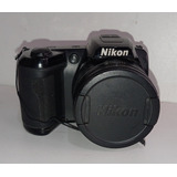 Câmera Antiga Nikon Coolpix L105 Funcionando 15x Zoom Optico