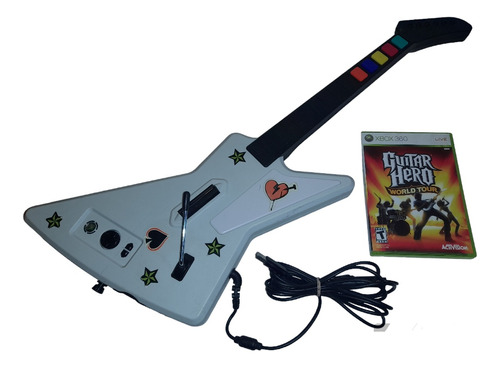 Guitar Hero World Tour Xbox 360 Guitarra + Juego +++