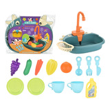 Juego De Juguetes De Cocina Para Niños U Con Agua Corriente,