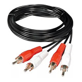 Cable De Audio 2 Plug Rca A 2 Plug Rca Rojo/blanco 1.8 Mt