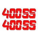 Stickers 400ss Rojo, Negro, Gris 3d Chevrolet Pick Up Batea 