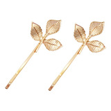 Set De Pinzas De Pelo Golden Leaves Para Niñas, Mujeres Y Ni