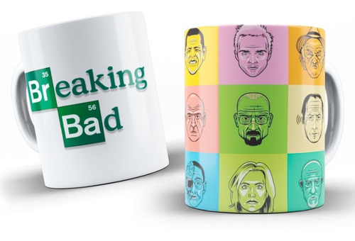 Mugs Breaking Bad Modelo 6 Pocillo