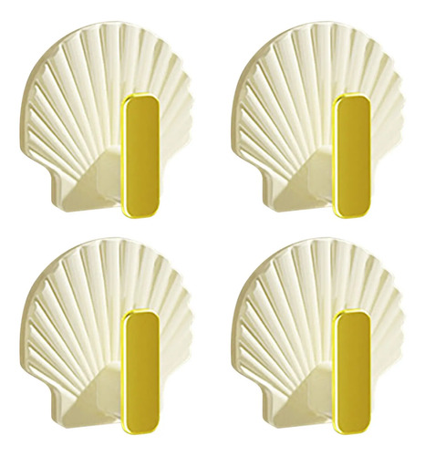 Perchero Perforado Para Colgar Bolsas En La Pared, Con Forma De Gancho Para Puerta Trasera, 4 Piezas