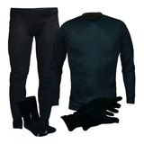 Conjunto Termico Camiseta + Pantalon + Medias Termicas + Med