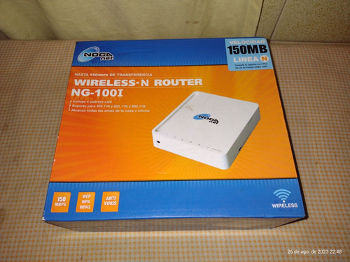 Router Noganet Wireless Ng100 Vel 150mb Usado 