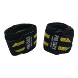 Munhequeira Elastica Wrist Wrap Cross Lpo - Pro Chalk Cor Preto/amarelo