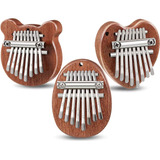 3 Mini Pulgar Piano 8 Teclas Piano De Dedo Kalimba