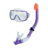 Máscara Para Buceo Intex Set Con Snorkel Wave  Rider Adulto 