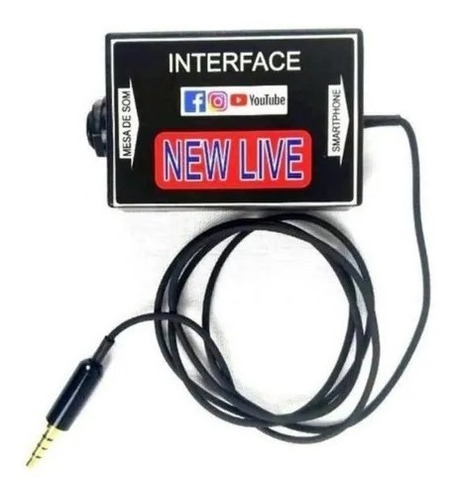 Interface De Áudio Para Celular E Mesa De Som New Live