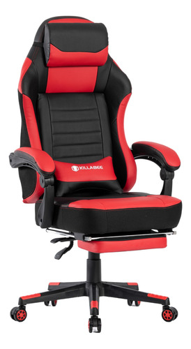 Silla Gamer De Oficina Vennon Roja Con Reposapies