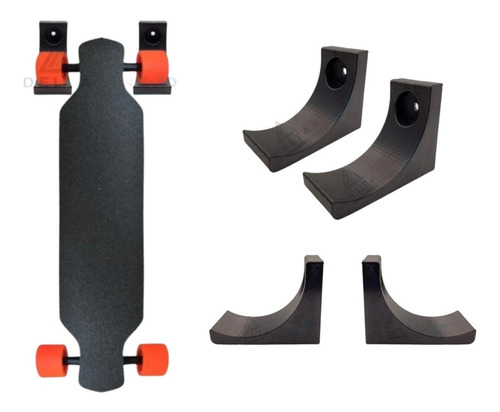 Suporte De Parede Gancho Para Longboard Skate Cruiser