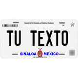 Placas Auto Metalicas Personalizadas Sinaloa Azul