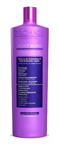 Escova Progressiva Select Blond 1 Litro Prohall Cosmetic