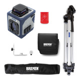 Nivel Laser 7287 360 + Tripode + Bolso Bremen 2 Lineas 50 Mt