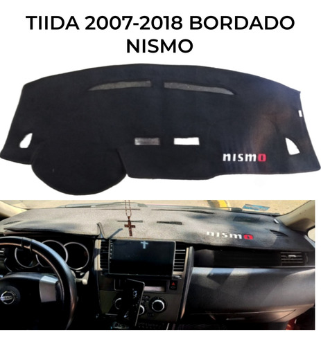 Tapete Cubre Tablero Tiida 2007-2018 Bordado Nismo