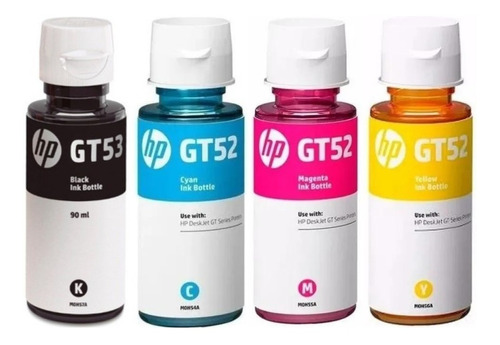 Set Tintas Hp Gt52 + Gt53 Original Deskjet Gt5820 X4 Colores