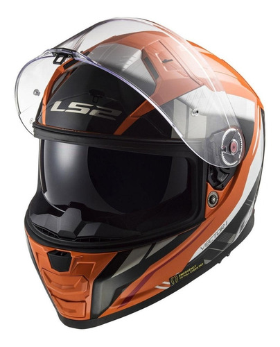 Casco Integral Ls2 Vector Ii Stylus Nja Fluo Moteros