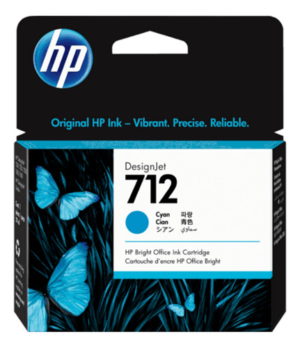 Cartucho De Tinta P/ Impresora Hp 712 Designjet 29ml Colores