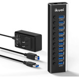 Hub Usb Powered 3 0 10 Puerto Usb 3 0 Data Hub Splitter...