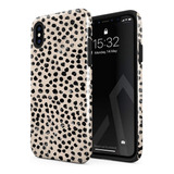 Funda Para iPhone XS Max Diseno De Lunares Negros