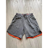 Shorts De Entrenamiento Nike Flex Gris M Poco Uso