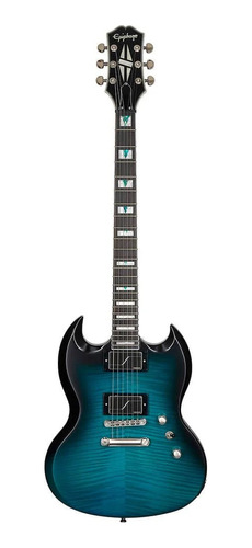 Guitarra Elétrica EpiPhone Sg Prophecy Blue Tiger Aged Gloss