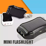 Lanterna Led Mini Power Bank Solar Portátil Chaveiro