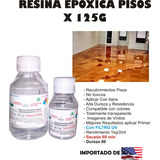 Resina Epoxica Pisos 3d  X 125g Mesones Granito Porcelanato