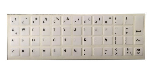 Sticker Letras Adhesivas Para Teclado En Español