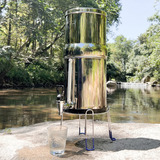 Fachioo Gravity-fed Water Filter System, 2.1 Gallon Stainles