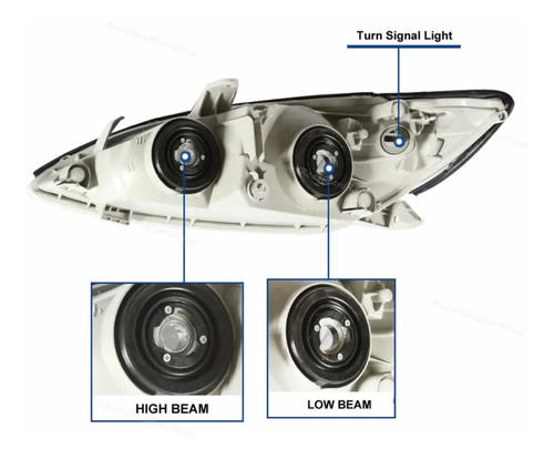 Faro Delantero Toyota Camry Lumiere 2002-2006 Nuevo Foto 4