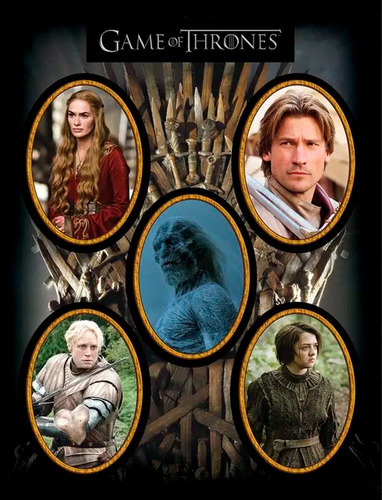 Set Imanes Game Of Thrones Personajes X 5 Oficial Hbo