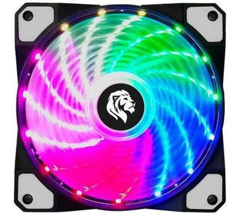 Cooler Barato Fan Led Rgb Hayom 120mm Para Gabinete Fc1302