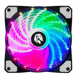 Cooler Barato Fan Led Rgb Hayom 120mm Para Gabinete Fc1302