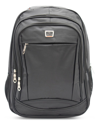 Mochila Masculina E Feminina Multifuncional Viagem Trabalho Cor Preto Desenho Do Tecido Liso