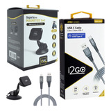 Combo Cabo Android Usb-c + Suporte Veicular Magnetico I2go