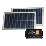 Oferta Pack X 2 Panel Solar Casa 30w Regulador Solar