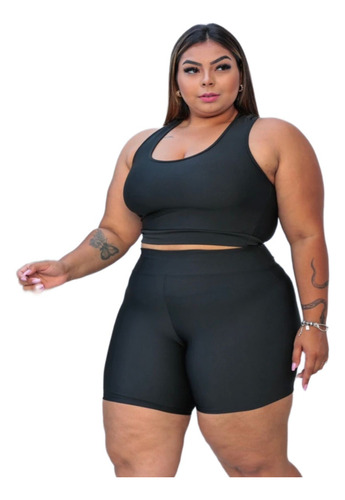 Short Plus Size Compressor Aperta Barriga E Modela O Bumbum 