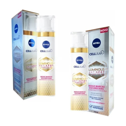 Creme Nivea Luminous630 40ml Fps50 Kit C/ 02 Antimanchas