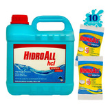 Algicida Choque Hidroall 5l + 10 Pastilhas Hcl Penta Piscina