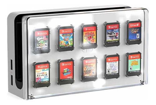 Nintendo Switch Case Protector Para Dock Porta Cartuchos