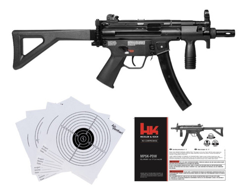 Hk Mp5 Kpw Co2 12g Semi Auto 40rd Bbs 4.5mm Xchws P